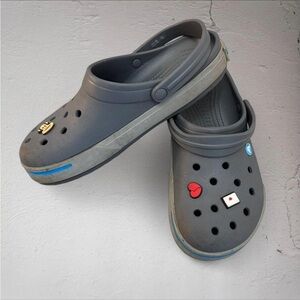 Gray Crocs Crocband Classic Clog Slip-On Shoe